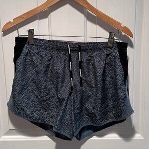 Nike Dri Fit Running Shorts in Gray & Black - Size Medium